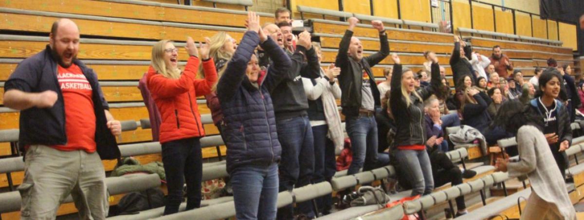 Elation at the final buzzer!