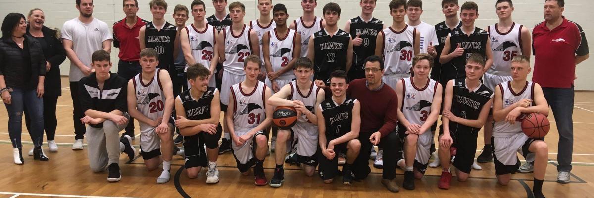 The entire U18 Junior Men 2018-19 squad