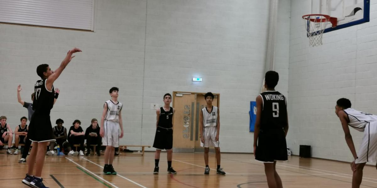 Youssef shoots the free throw on his way to 14 points (ball just out of shot, we promise it's there)