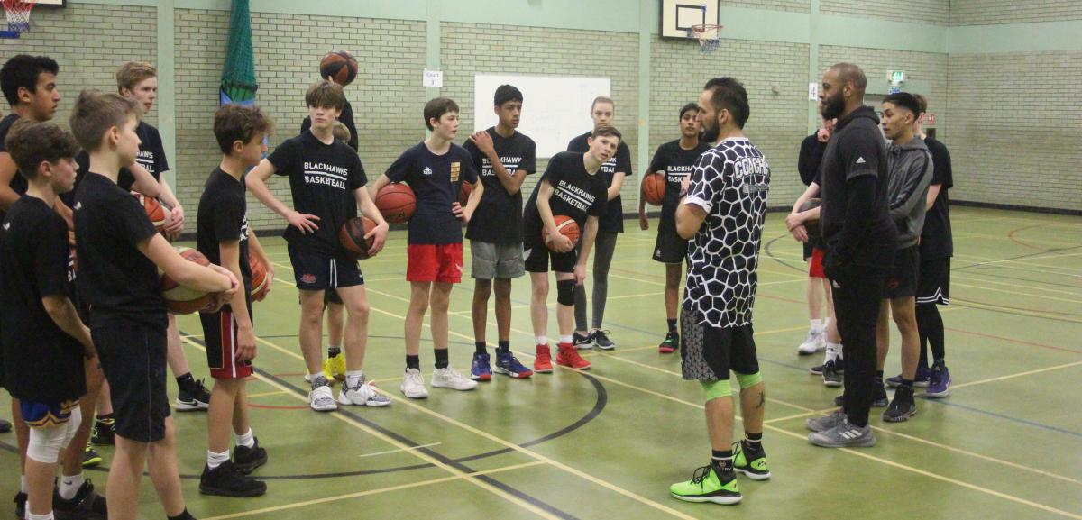 Irv and Coach G held our boys and girls rapt with their inspirational words and skills coaching